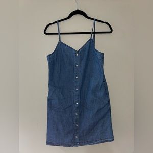 Jean button up dress